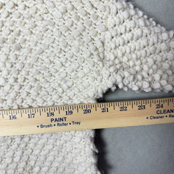 American Eagle Outfitters Ivory White Popcorn Knit Sweater Wool Alpaca Blend M - Picture 10 of 13